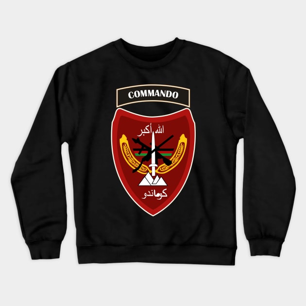 Afghanistan War- ANA Commando Brigade - SSI wo Txt Crewneck Sweatshirt by twix123844